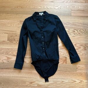 Express Black Essential Fitted Shirt